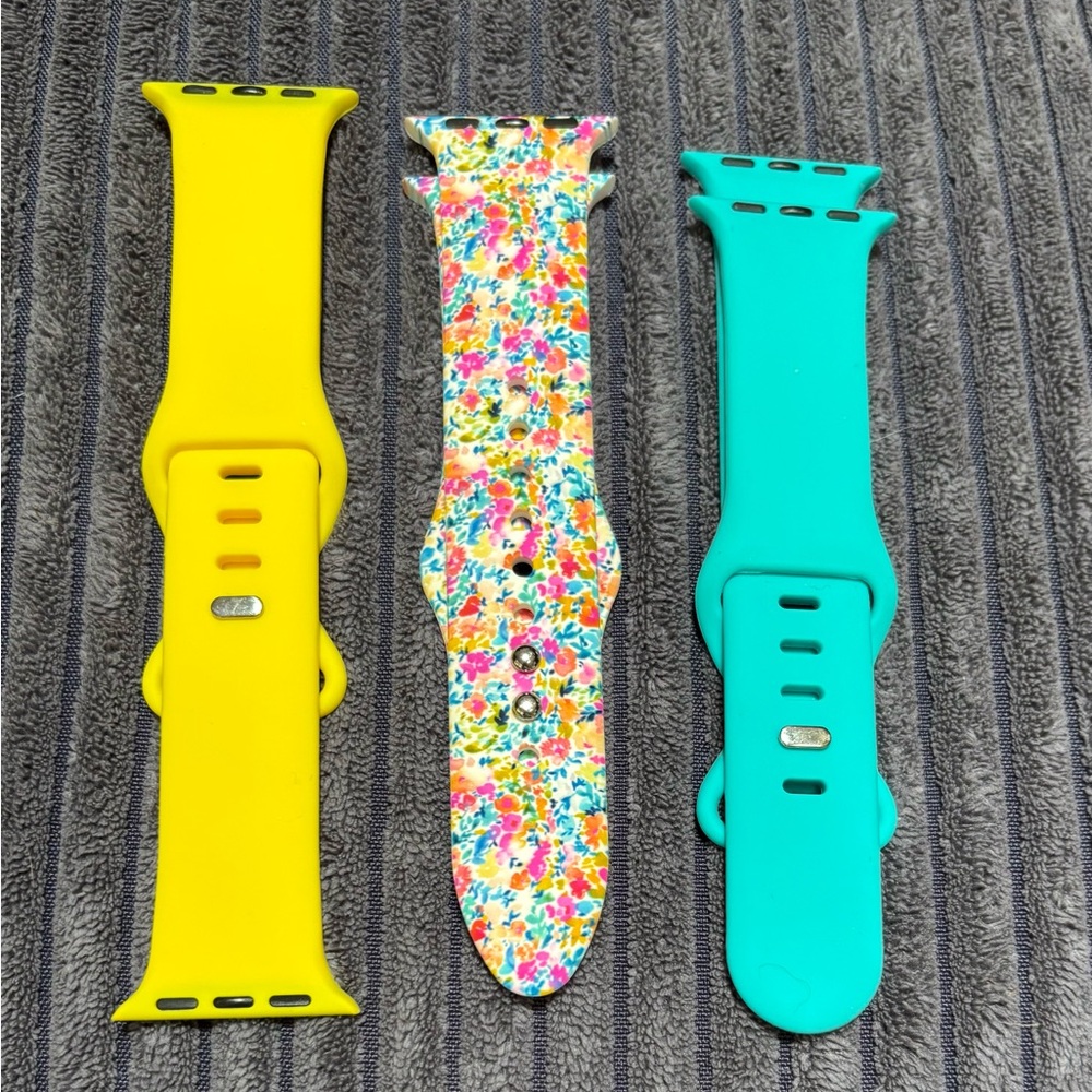 Colorful iwatch compatible Watch Bands Set (38-40)